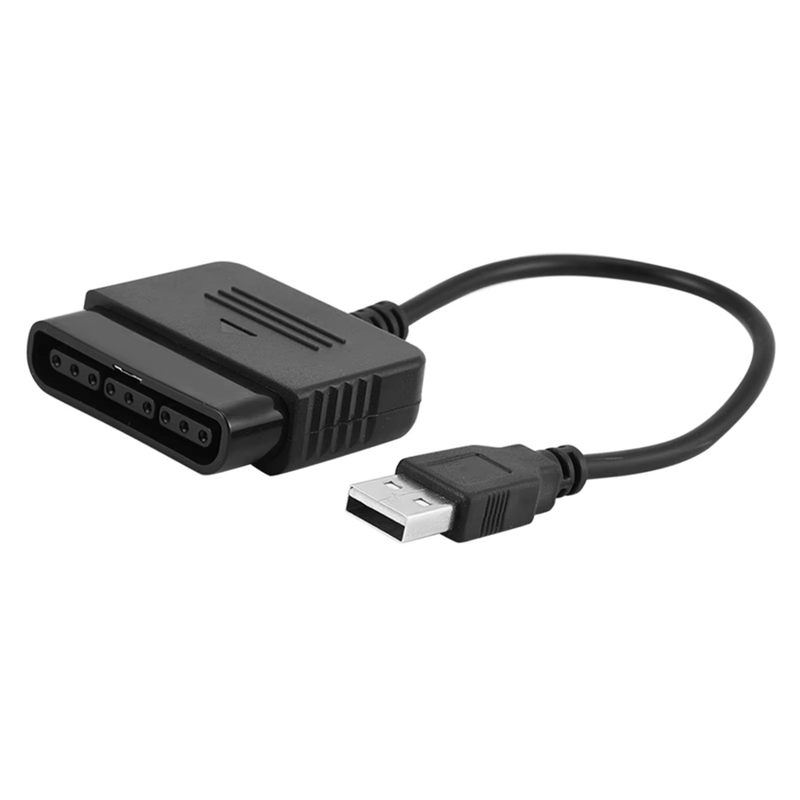 Sony USB-Adapter Konverter für PlayStation 2 Controller an PS3 und Windows PC, Schwarz - Bild 5