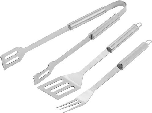 Mr. GARDENER Grillzubehör aus Edelstahl in Silber - Bild 1