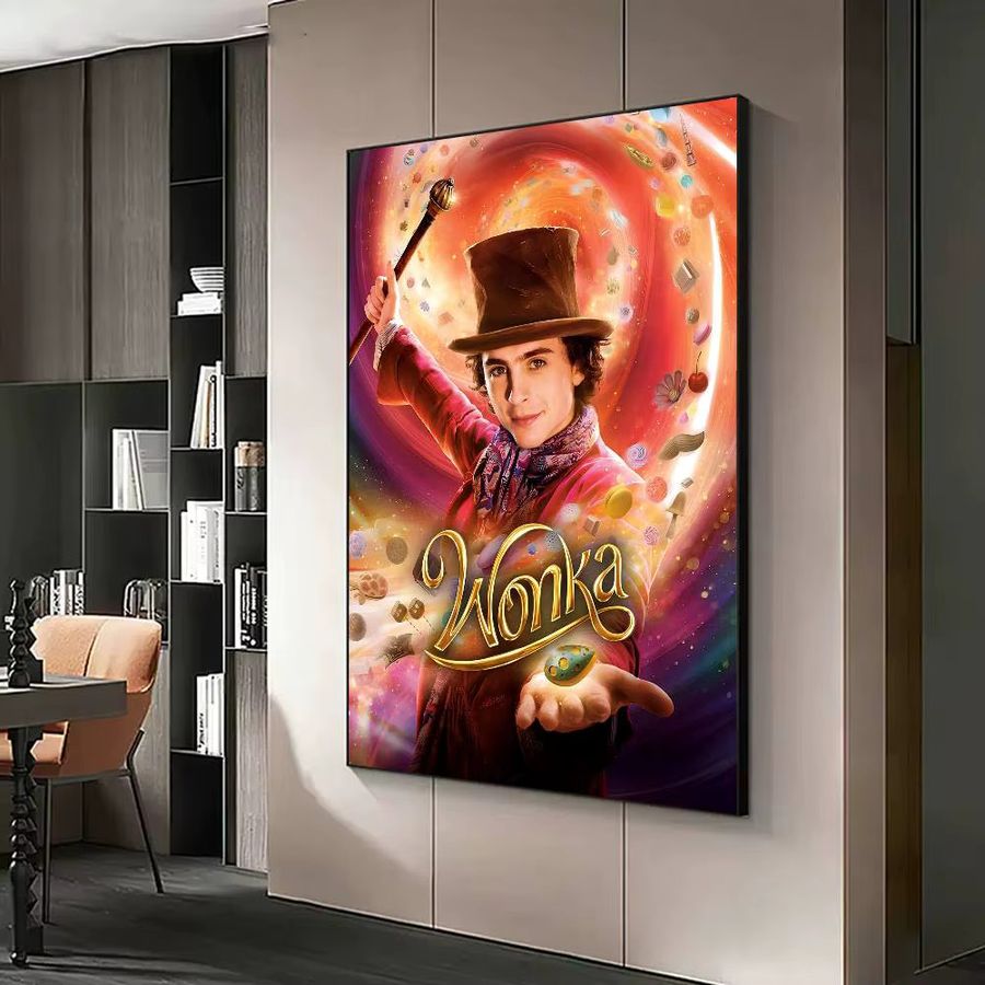 Kawaii Anime Poster Charlie und die Schokoladenfabrik wasserfeste Papieraufkleber zur Raumdekoration - Bild 4