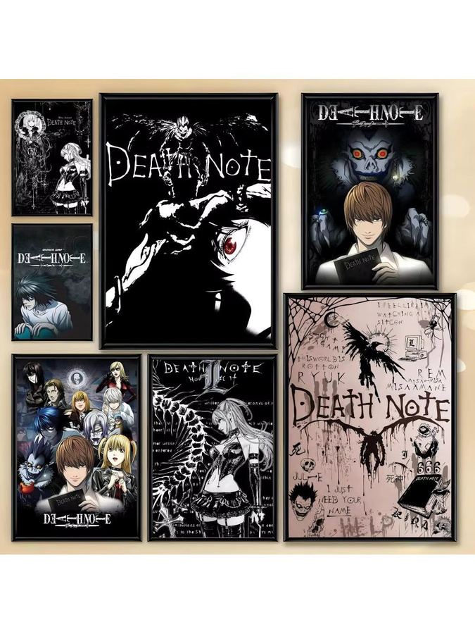 Beast Kingdom Anime Death Note Poster HD-Kunst, selbstklebende Wanddekoration in Weiß, Rechteckig - Bild 3