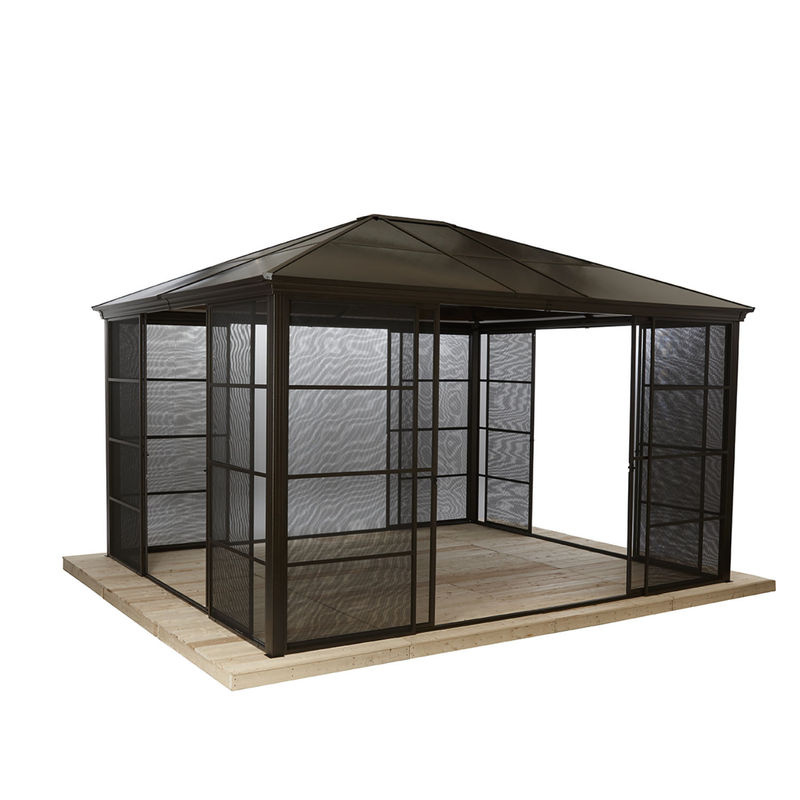 Sojag Aluminium Pavillon Castel in Bronze mit B/T/H: 362 x 427 x 296 cm - Bild 2