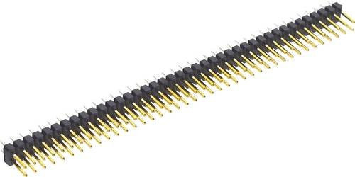 Molex Stiftleiste Standard 2 Reihen in Schwarz und Gold - Bild 1