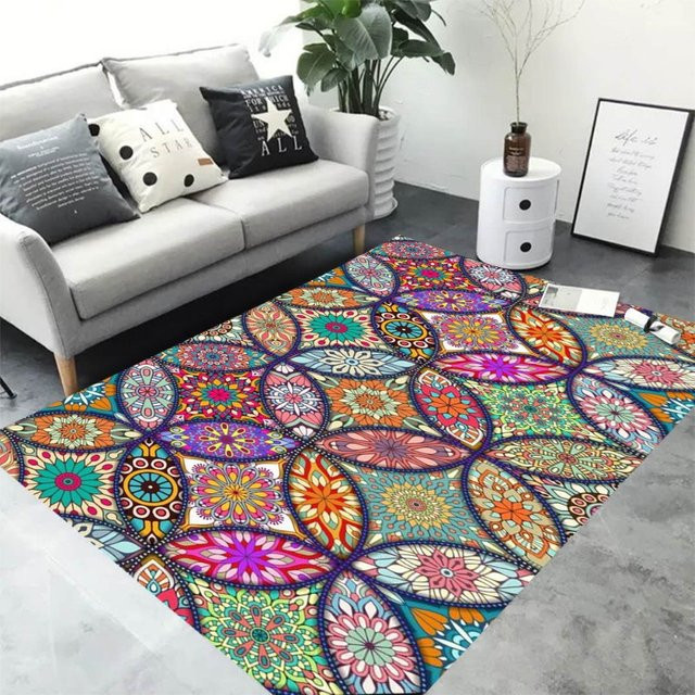 Bohemia Geometrischer Teppich Multicolor - Bild 1