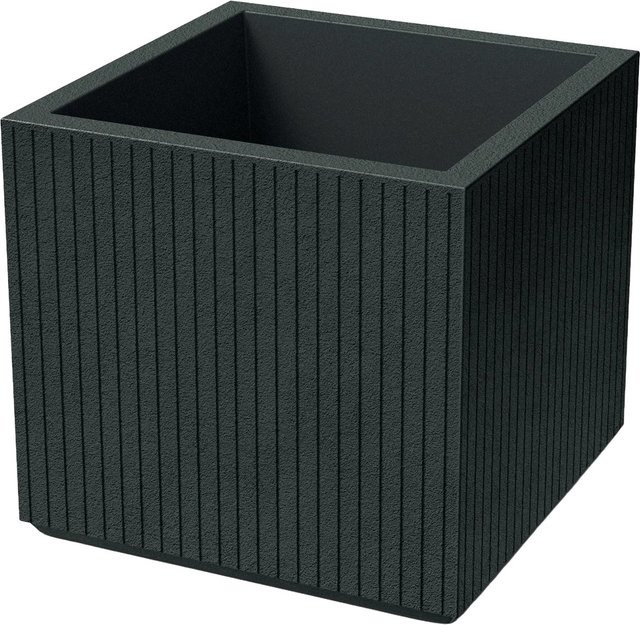 Prosperplast Blumentopf Coro Square in Charcoal, B/T/H: 44 x 48 x 48 cm - Bild 1