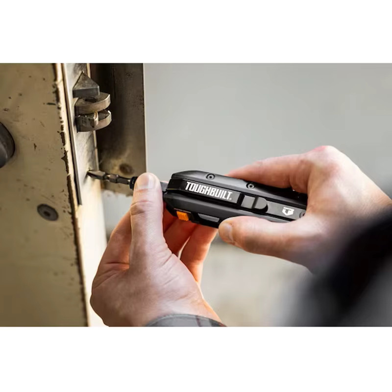 Toughbuilt 5-in-1 Multifunktionales Klappwerkzeug TB-H4-12-IM in Schwarz mit Doppelkopf-Schraubendreher und Brechstange - Bild 4