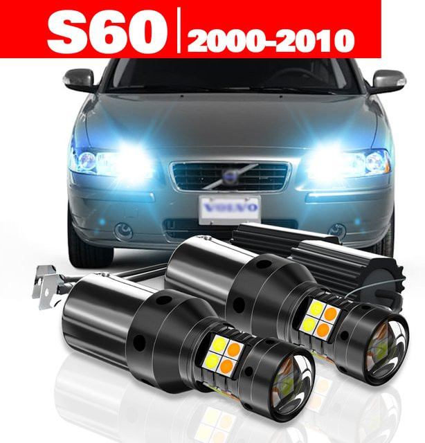 LECIBUBI LED Dual Modus Blinker und Tagfahrlicht DRL Set für Volvo S60 2000-2010, 2 Stück - Bild 1