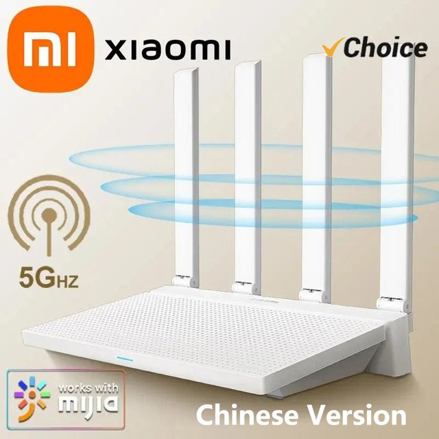 Xiaomi Router AX3000T WiFi-6 Dual-Band Mesh Router in Weiß - Bild 1