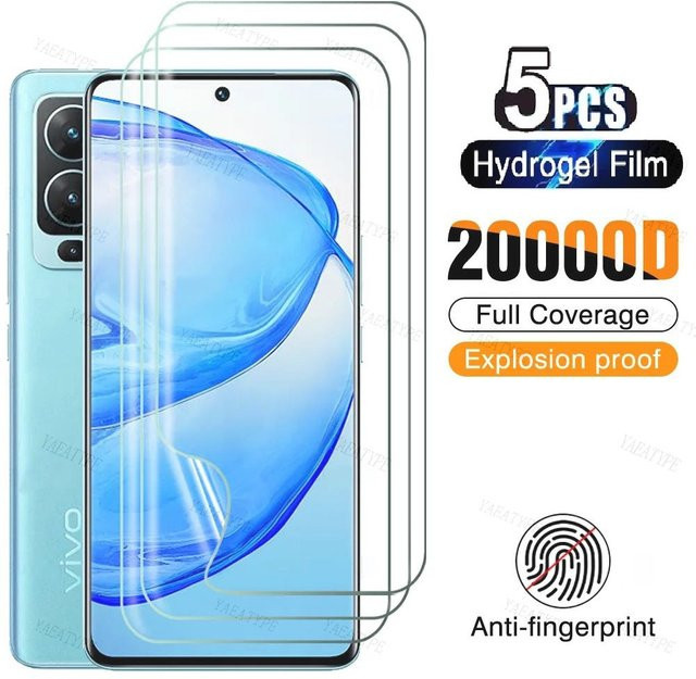 5er Pack Hydrogel Display Schutzfolien für Vivo X90S X80 X70 X60 V27 S17 S16 IQOO 8 9 10 11 Pro Y78 Plus in Transparent - Bild 1