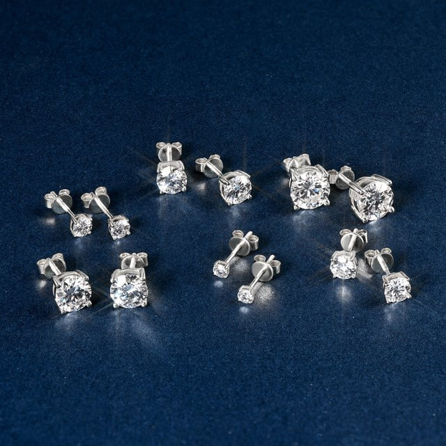 IOGOU Ohrstecker 10 Karat Gold, Diamant, Unisex - Bild 1