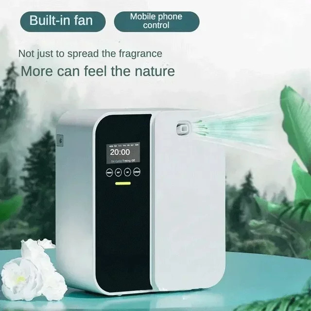 NAMSTE Elektrischer Duftdiffusor Wandmontiert mit Bluetooth für ätherische Öle in Weiß - Bild 1