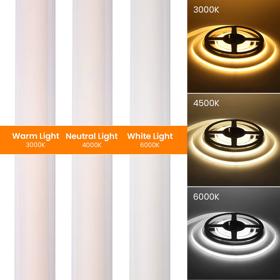 GAHADA COB LED-Neonlichtstreifen IP65 Wasserdichte Außenbeleuchtung Weiß mit EU-Netzstecker - Bild 6