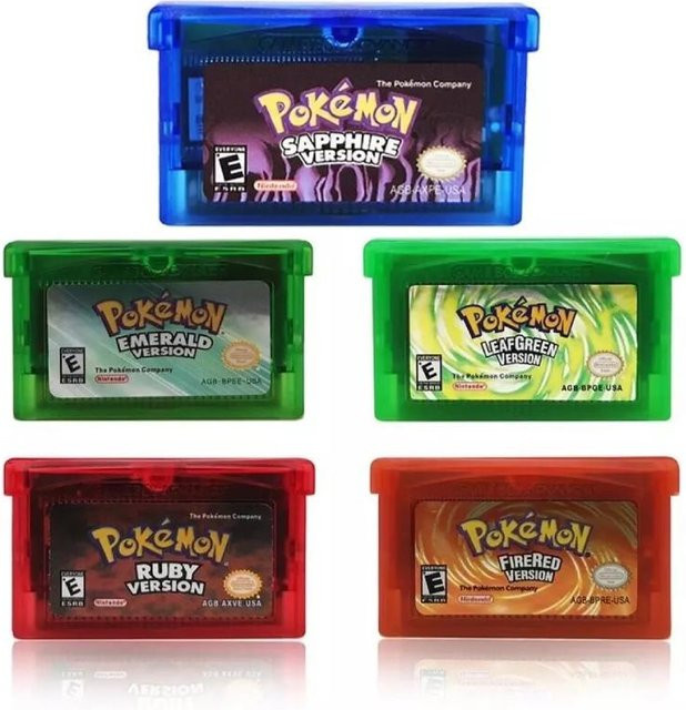 Nintendo Game Boy Advance Rubin Saphir Smaragd Feuerrot Blattgrün Set - Bild 1
