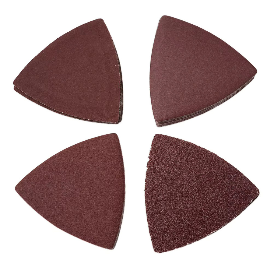 Vibratite 40er Set Dreieck Schleifpapier 80mm für oszillierende Multitools zum Schleifen und Polieren von Holz - Bild 2