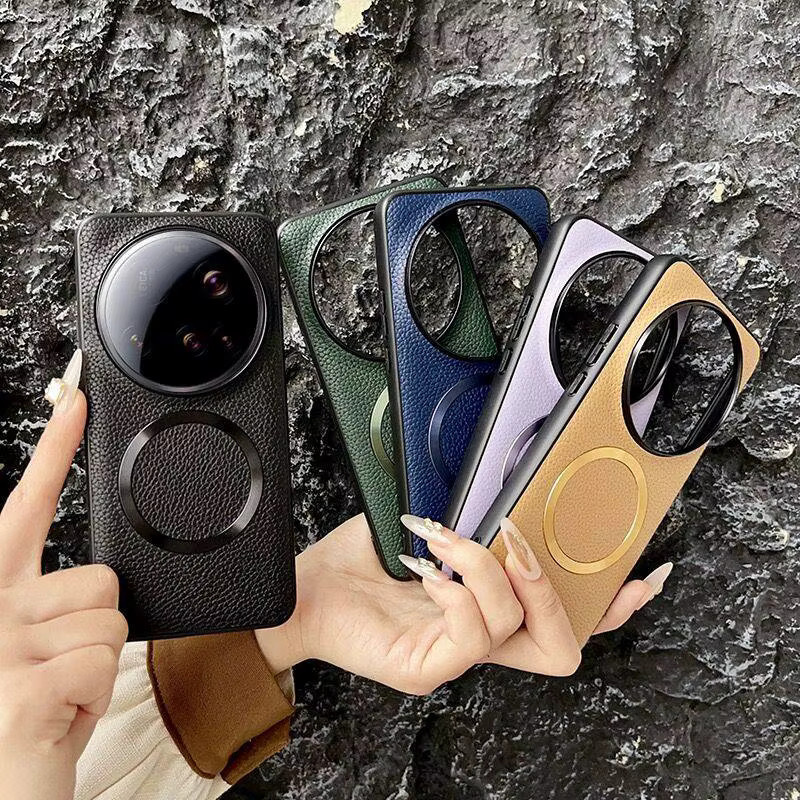 Luxuriöse Business-Schutzhülle aus PU-Leder für Xiaomi 15, 14 Ultra, 14 und 14T Pro mit MagSafe Kompatibilität, Farbe: Blau - Bild 2