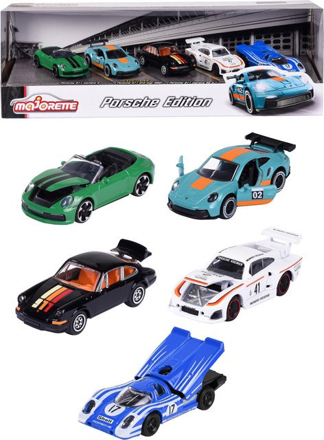 Majorette Spielzeugauto 5er Geschenkset mit Bugatti, Lamborghini, Toyota, Land Rover, GMC - Bild 1