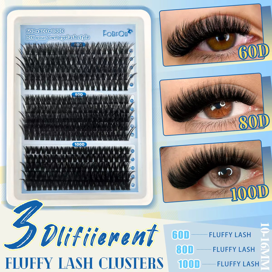 FQBFQB Wimpernbüschel, Black, Unisex - Bild 2