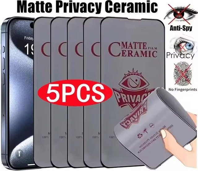 Matte Keramik-Displayschutzfolie für Samsung Galaxy S25 Ultra S24 S23 Plus S21 FE A55 A54 A53 A35 A34 A33 A25 A23 A15 in Transparent - Bild 1
