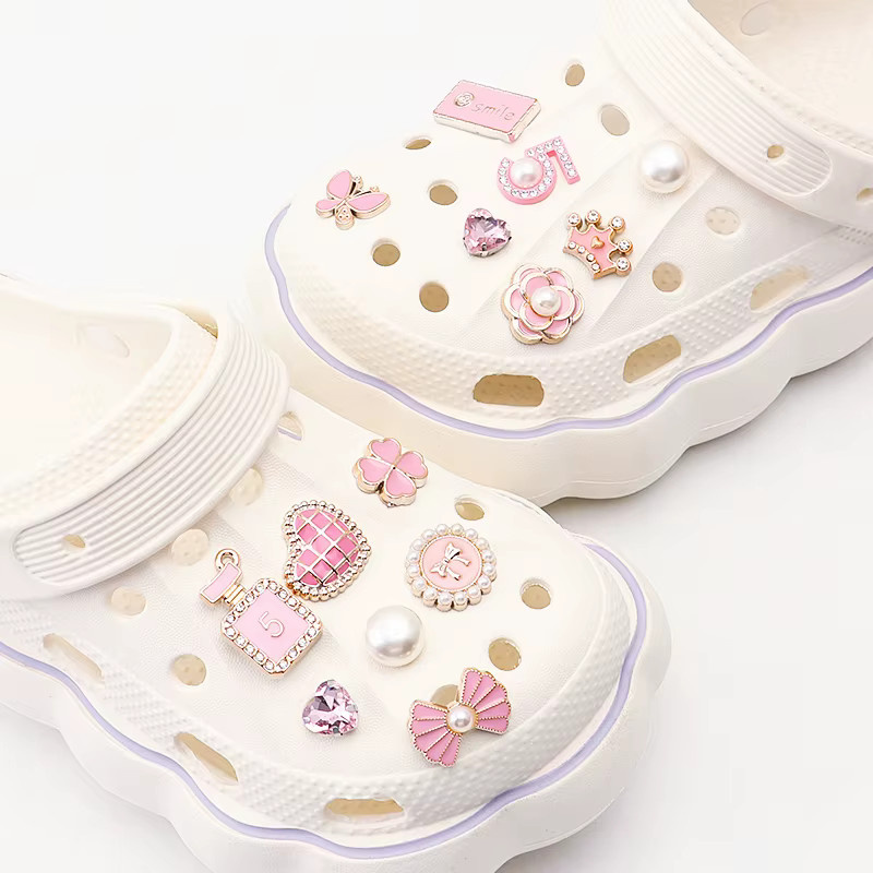 SMATLELF Schuh Charms Set, Blume, Diamant, Perle, Bunt, Mädchen - Bild 1