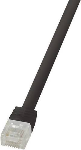 LogiLink CF2113U RJ45 Patchkabel CAT 6 U/UTP Ethernet LAN, 20,0 m, Schwarz - Bild 1