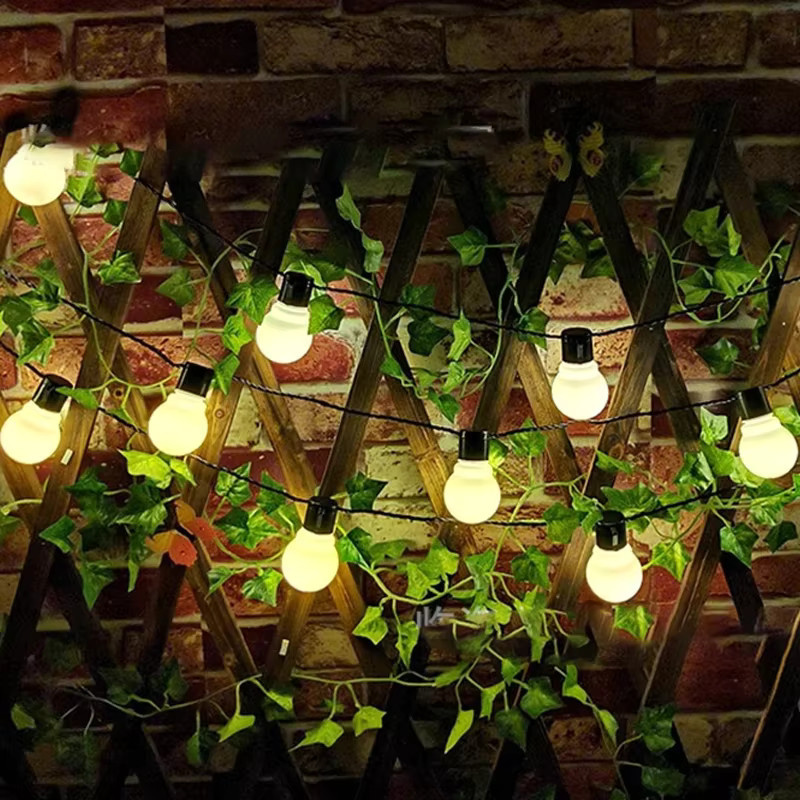 Topdii Solar LED Globe Lichterkette mit warmweißen Kugellampen für Garten, Terrasse und Hochzeit - Bild 3