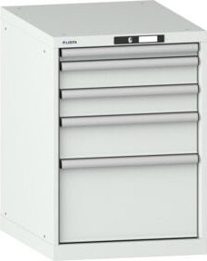 Lista Schubladenschrank 27x36E mit Key Lock, Grau/Weiß, B/T/H: 56,4 x 72,5 x 80,0 cm - Bild 1