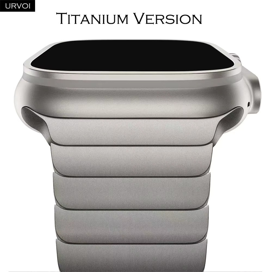URVOI Uhrenarmband Titan, magnetisch, Silber - Bild 5