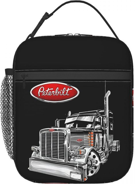 Fancy Style Studio Isolierte Lunchtasche Peterbilt LKW Schwarz aus Stoff, auslaufsicher - Bild 1