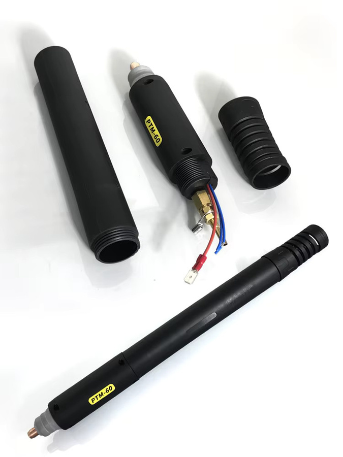 PTM-60 Plasmaschneidpistole Iptm60 Luftgekühlter Gasbrenner mit geradem Kopf für CNC-Maschinen, 60 A, Schwarz - Bild 3