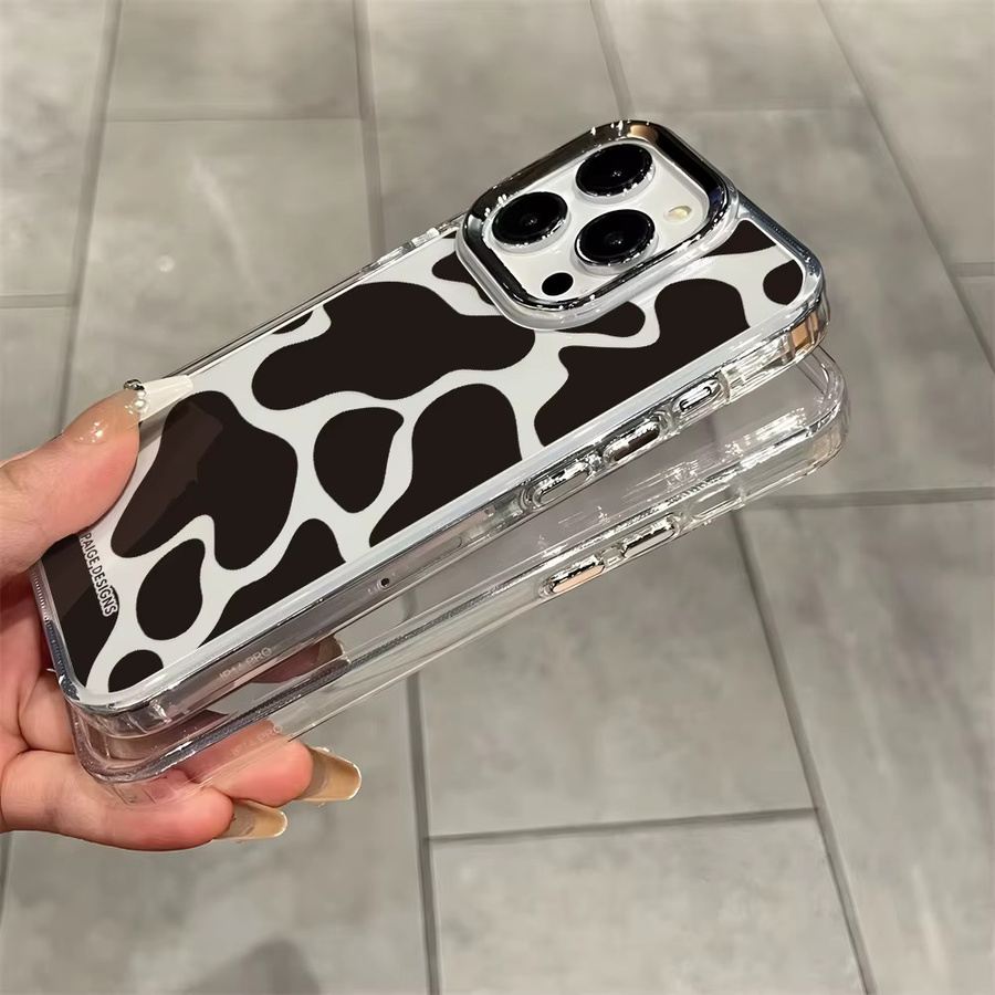 Transparente Silikon-Handyhülle mit Kuh-Print für Apple iPhone 11 bis iPhone 17 Pro Max - Bild 5