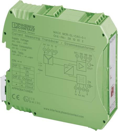 Phoenix Contact Strommessumformer MACX MCR-SL-CAC- 5-I in Grün für 1 A bis 5 A - Bild 1
