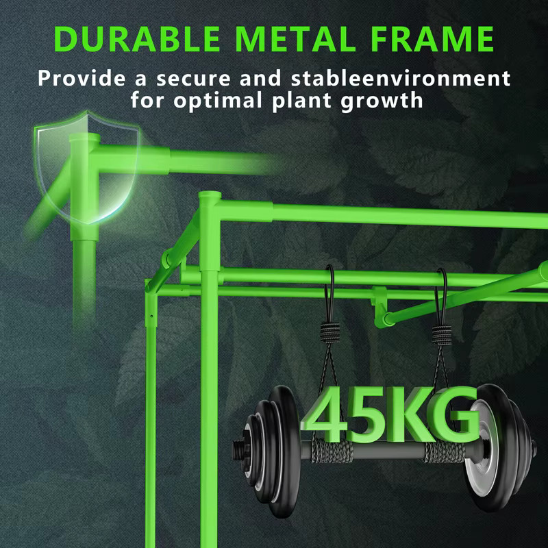 KAVUNION Pflanzzelt in Grün, B/T/H: 120 x 120 x 200 cm - Bild 4