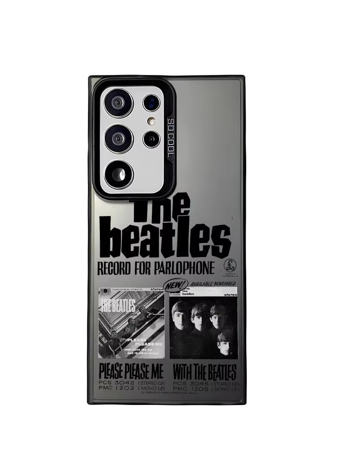 B-BeaTles Band Silikon Handyhülle für Samsung Galaxy S25 Edge S24 S23 S22 S21 S20 Ultra in Silber - Bild 5