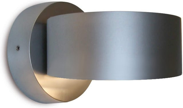 Top Light Puk Mini Wall LED-Außenleuchte in Chrom matt mit Up-Down-Lichtfunktion und dimmbarer LED (2800K) - Bild 1