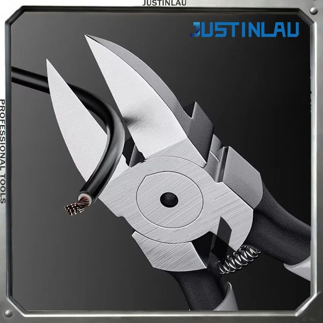 JUSTINLAU Diagonalzange für Elektriker zum Drahtschneiden in Industrie-Qualität - Bild 1