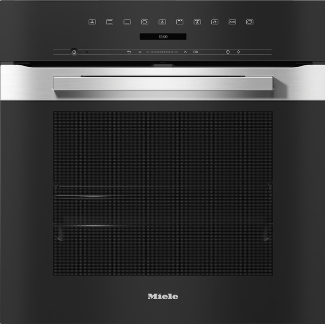Bosch H 7260 BP Edelstahl CleanSteel Einbaubackofen in Silber und Schwarz mit Pyrolyse und Teleskopauszügen - Bild 1