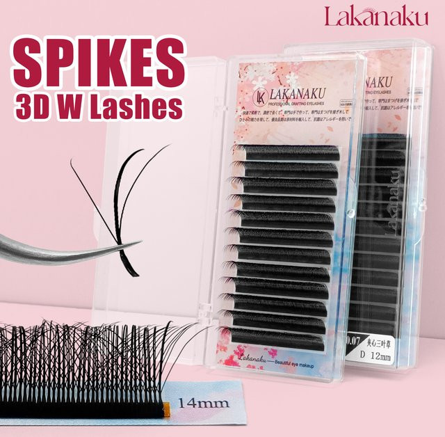 LAKANAKU Cilios Spikes 3D W Wimpernverlängerungen, Black, Unisex - Bild 1