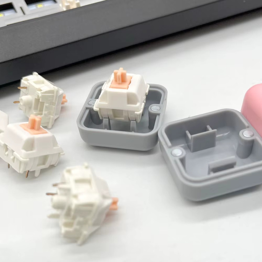 KOYDing 2-in-1 Schalteröffner für mechanische Tastaturen aus PBT in Pink für TTC Cherry MX Gateron Kailh Box Outemu Schalter - Bild 2