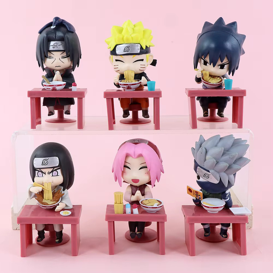 BanDai Naruto Shippuden Ramen-Themen Blind Box, Naruto & Sasuke Figuren - Bild 3