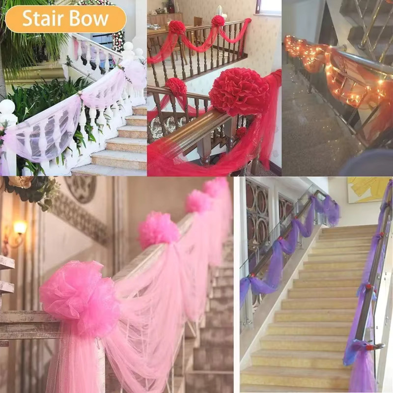 Kristall Organza Tüll Stoff in Beige als schiere glänzende Rolle für Hochzeitsdekoration und DIY-Handwerk - Bild 3