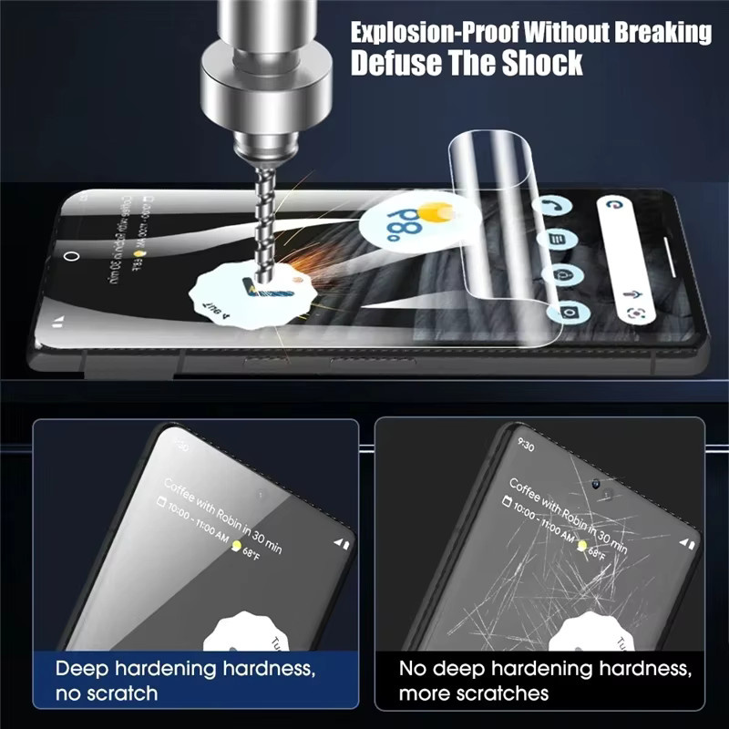 5er Pack Hydrogel Displayfolie und Rückseiten-Schutzfolie für Google Pixel Modelle, transparent - Bild 2