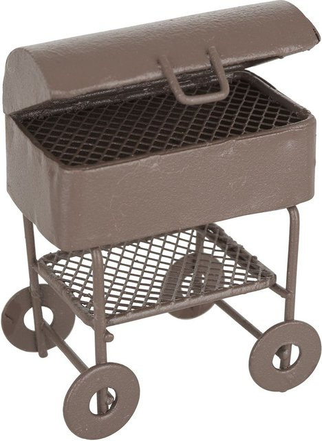 HobbyFun Miniatur Koffergrill Lyss Metall Braun - Bild 1