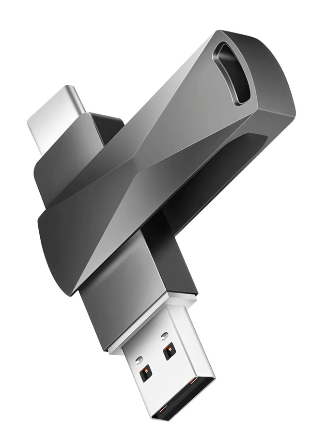 USB-Stick Mini Metall USB 2.0 Flash-Laufwerk in Silber für PC und OTG - Bild 4