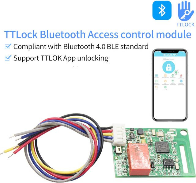 LUCKING DOOR SN91348-18V TTLOCK Bluetooth Relais Schalter Reader Entsperrmodul für Parkplatz und Access Control Systeme mit BLE Technologie - Bild 1