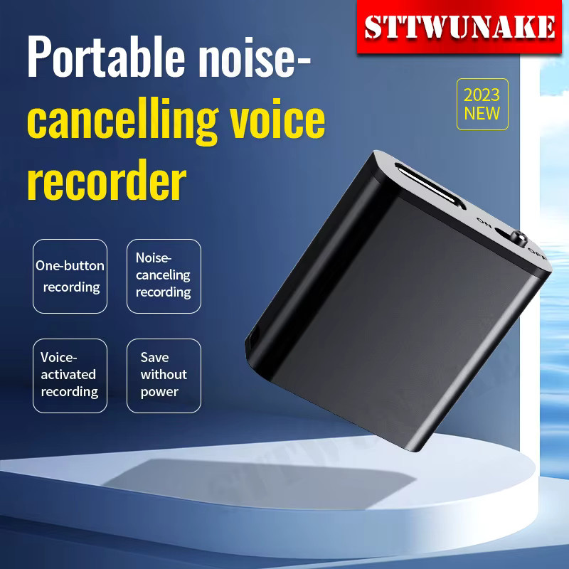 STTWUNAKE Mini-Sprachaktivierter Rekorder mit integriertem Magnet in Schwarz - Bild 3