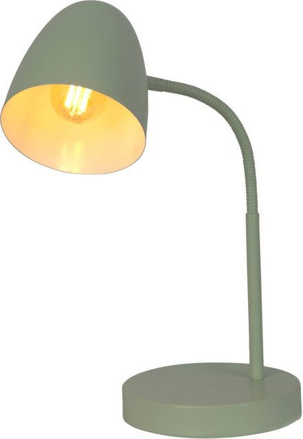 Nowa Tischleuchte grün aus Metall mit E14 Fassung, B/H: 20 x 40 cm - Bild 1