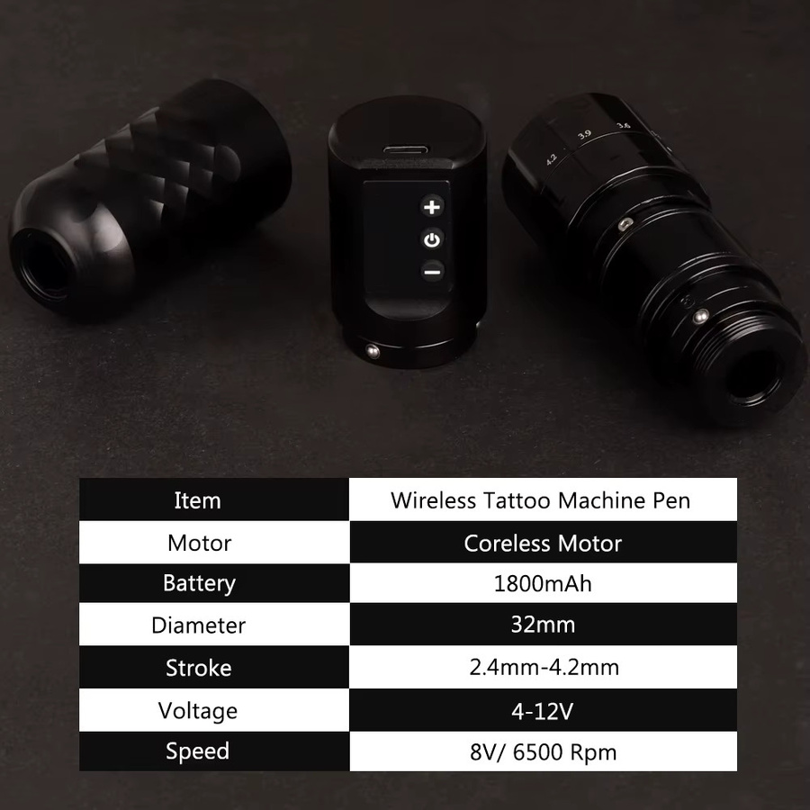 YUELONG Tattoo-Stift-Set, kabellose Tattoo-Maschine mit Transferdrucker und Tintenset - Bild 2