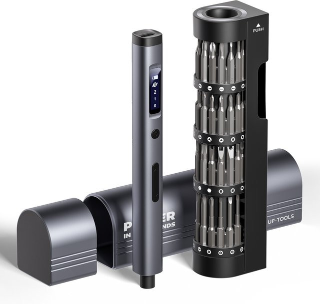 UF·TOOLS 66-in-1 Präzisions-Elektroschrauber-Set, kabelloses Mini-Elektrowerkzeug-Set mit wiederaufladbarem Akku für Mobiltelefon-Reparaturen - Bild 1