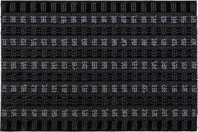 OBI Fußmatte Quadro Schwarz aus Polyamid rutschfest B: 60 cm, T: 40 cm - Bild 1
