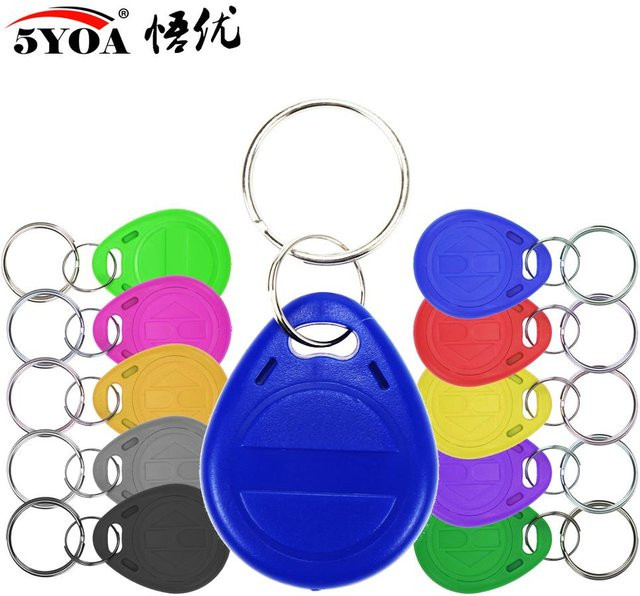 10 Stück T5577 RFID Keyfobs 125 kHz wiederbeschreibbare Proximity Kopie-Tags zur Duplizierung von ID Token und Zugangskarten - Bild 1