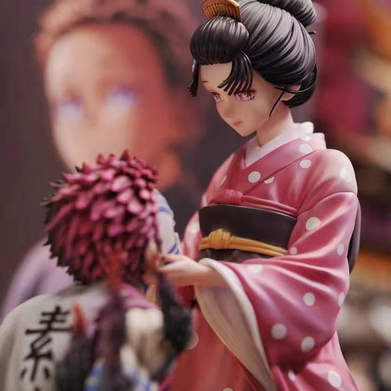 Bandai Demon Slayer Akaza & Koyuki Kirschblüten-Szene Modellfigur, 27cm - Bild 3